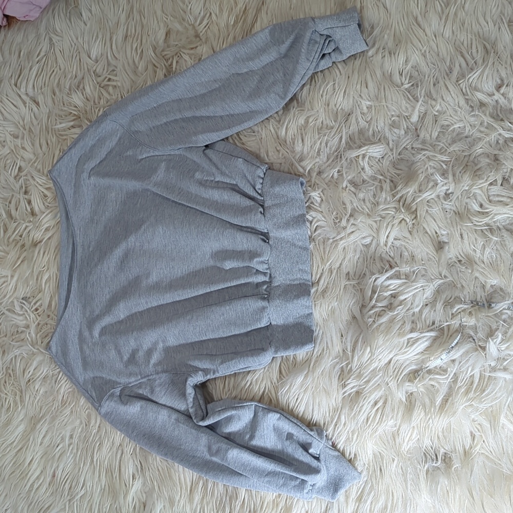 Off the shoulder sweatshirt